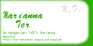 marianna ter business card